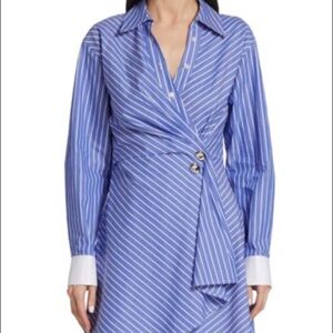 NWOT Tanya Taylor Winnie Wrap Mini Shirt Dress US 6